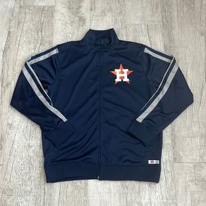Genuine Merchandise MLB  Jacket Zip Up Houston Astros True Fan Blue Navy Size: L